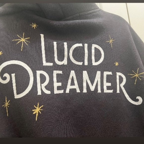 Wildfox Lucid Dreamer Crop Zip Hoodie size Medium Vintage - Picture 2 of 9